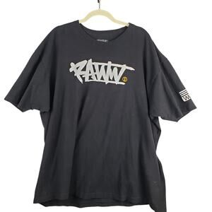 Raww Men's Size 3X Tee Shirt Ben‎ Raw Since Day 1 Black Y2K Streetwear